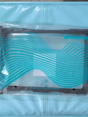 3/$10 Clear Protective Tablet Case - Aqua Blue